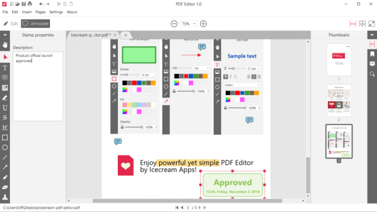 Icecream PDF Editor Pro 2.72 download the new for ios