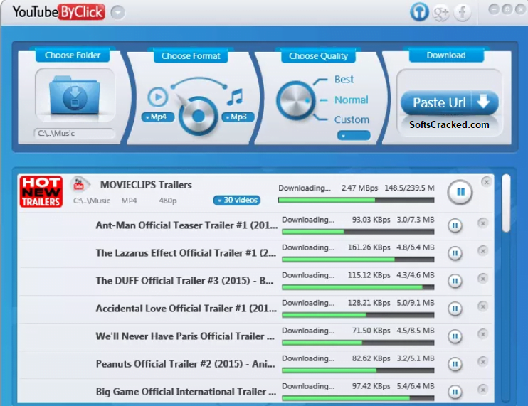 YouTube By Click Downloader Crack With Activation Code (June-2024) screenshot 2