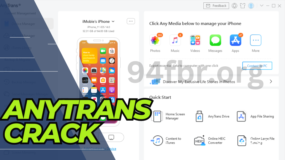 AnyTrans Crack 8.9.6 With Key [Win/Mac] Latest Version 2024