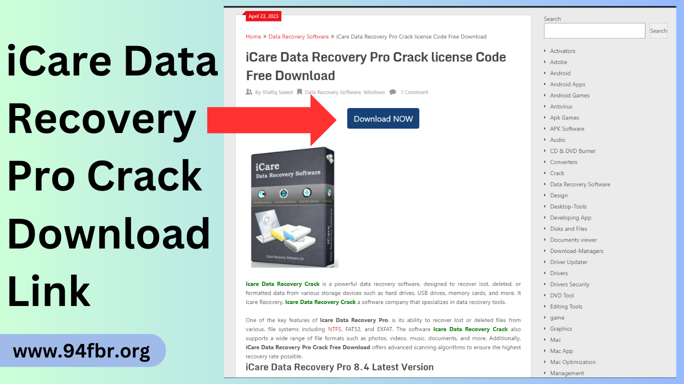 iCare Data Recovery Download for PC Latest Version 2026 screenshot 3