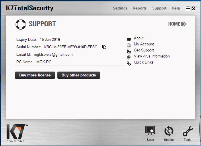 k7 Total Security Download 94fbr PC Software screenshot 2