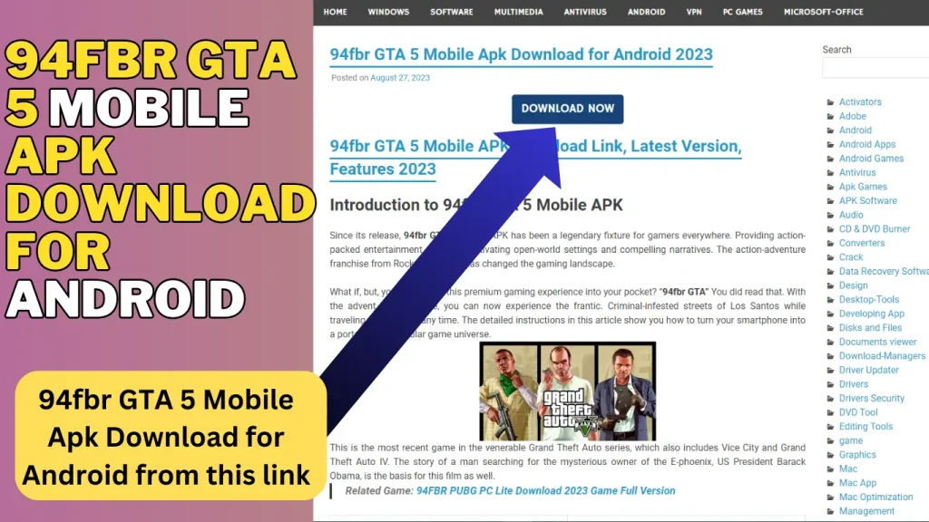 94fbr GTA 5 Mobile App