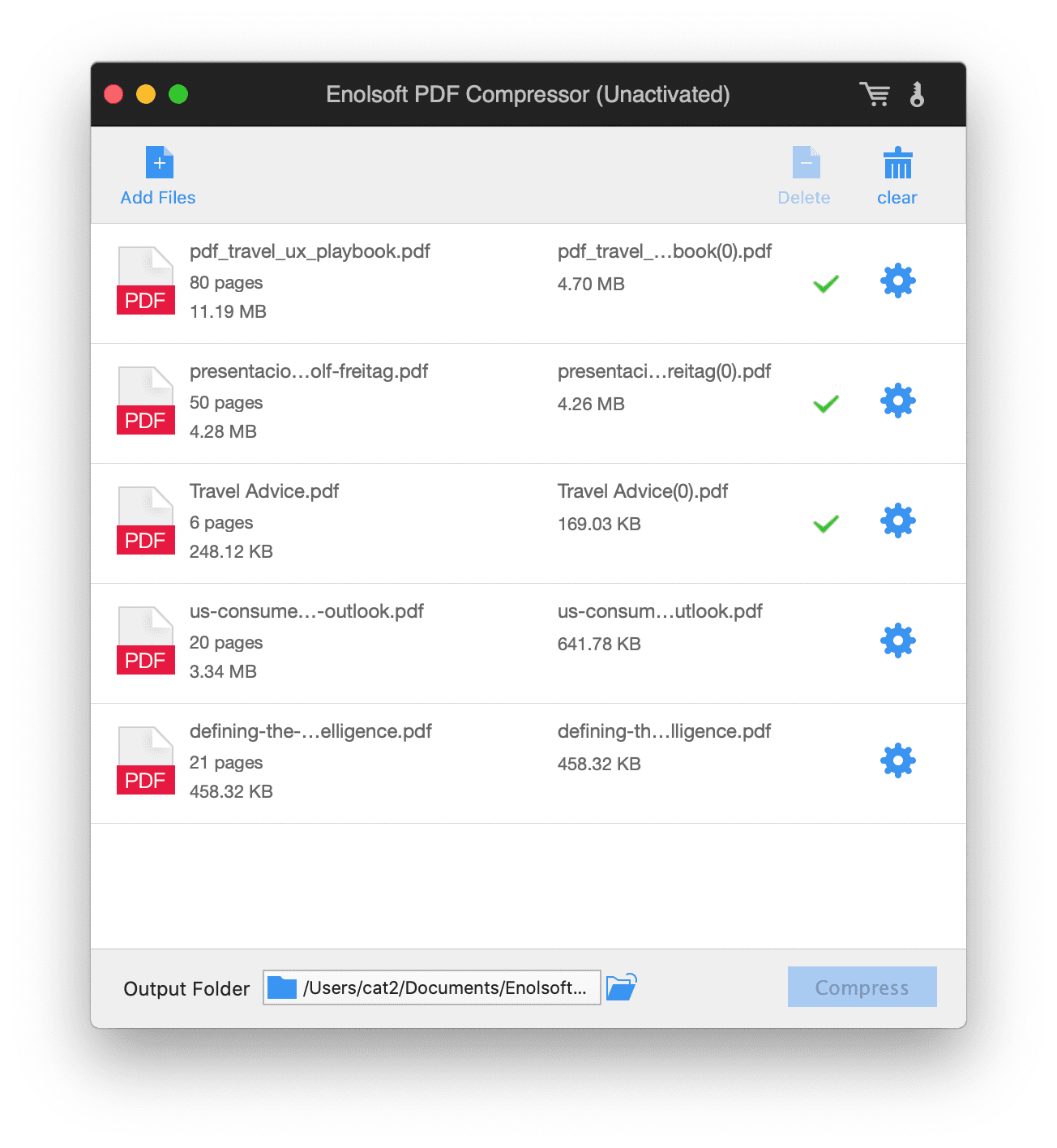 Enolsoft PDF Compressor for Mac Download Free Version [2024] screenshot 1