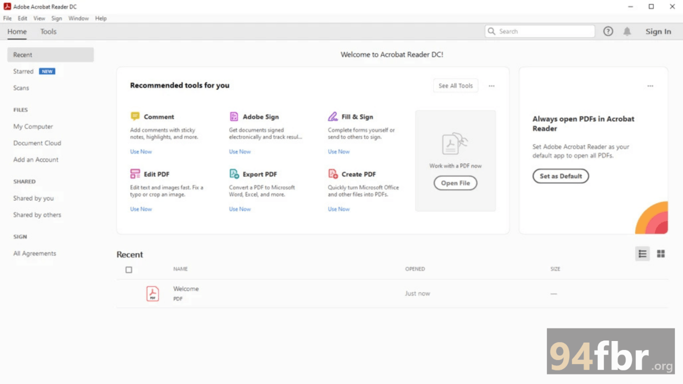 Adobe Acrobat DC Download for Windows | 94FBR screenshot 1