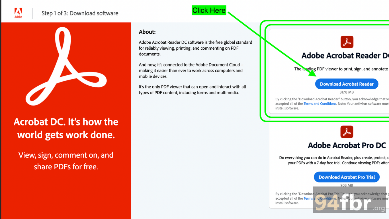 Adobe Acrobat Reader DC for Windows Download | 94FBR screenshot 2