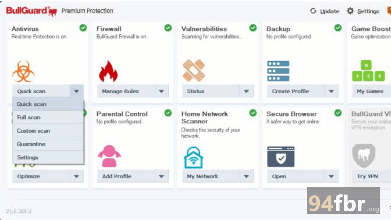 BullGuard Antivirus download for Windows | 94FBR screenshot 1
