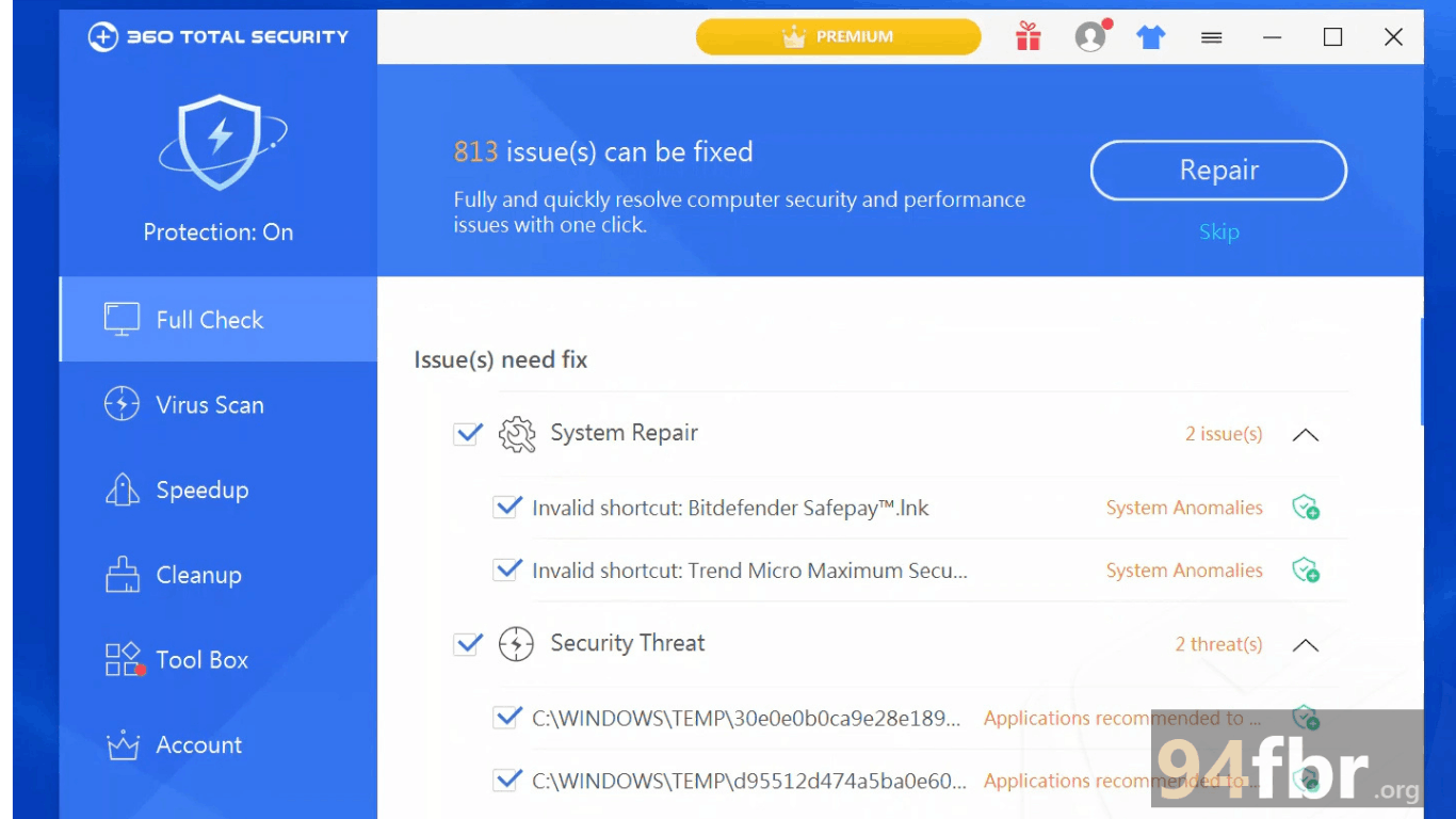 Download 360 Total Security for Windows – 94FBR screenshot 1