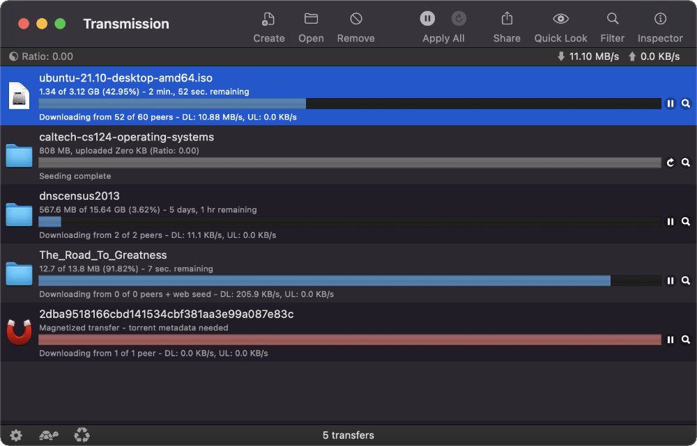 Download Transmission For MacOS Crack Version screenshot 1
