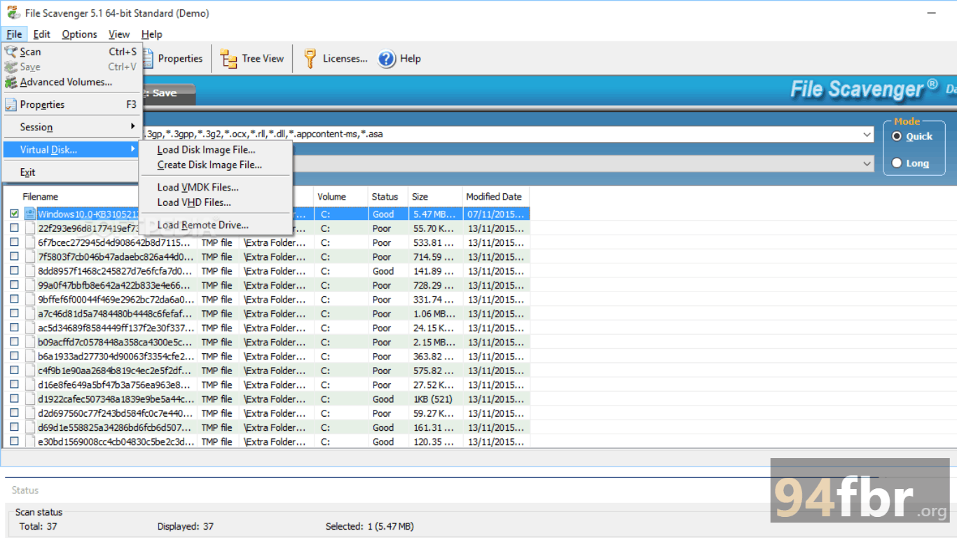 File Scavenger for Windows – Download it from 94FBR screenshot 2