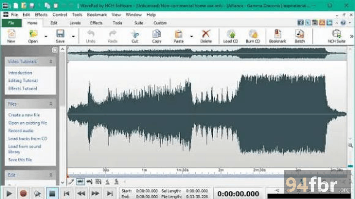 WavePad Audio Editor Download for Windows | 94FBR screenshot 1