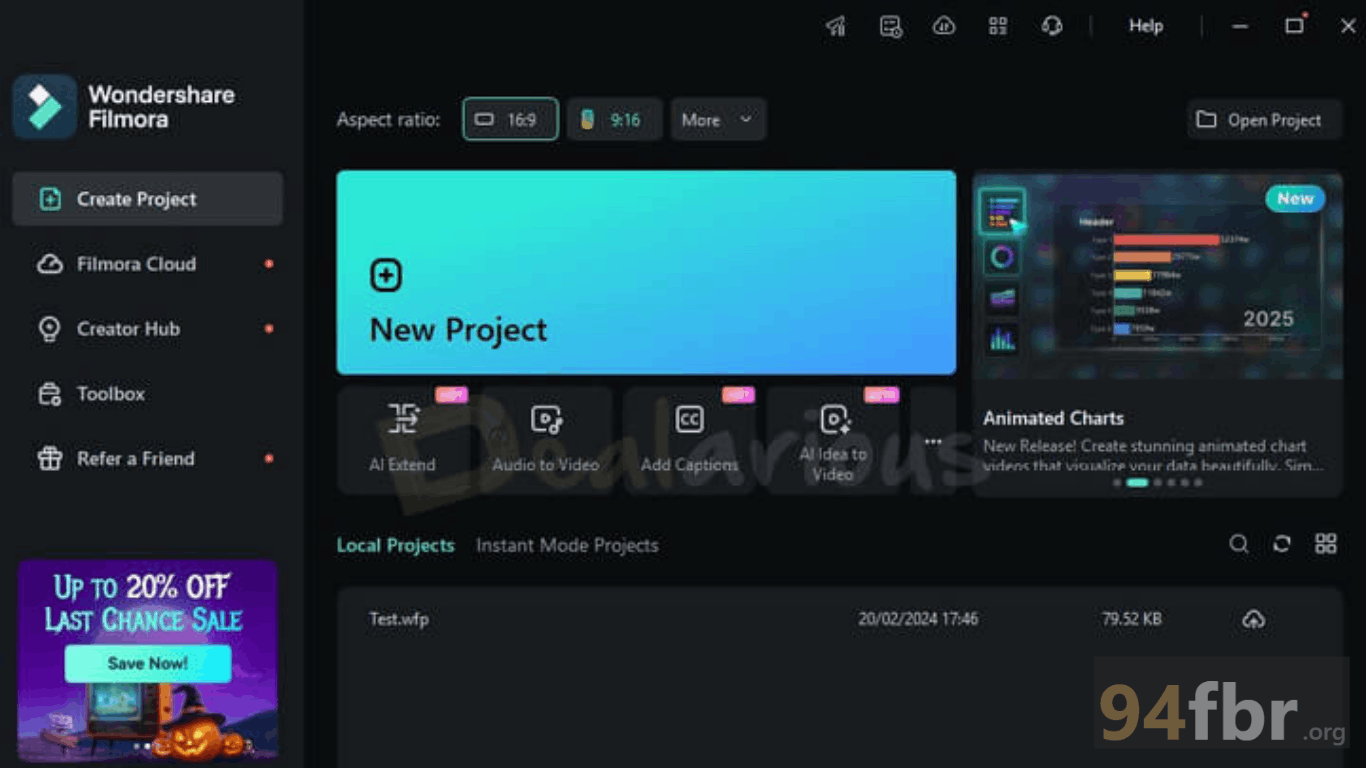 Download Wondershare Filmora for Windows | 94FBR screenshot 1