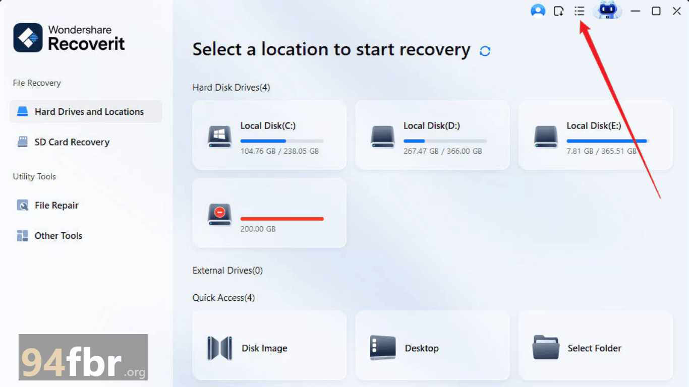 Download Wondershare Recoverit for Windows | 94FBR screenshot 1